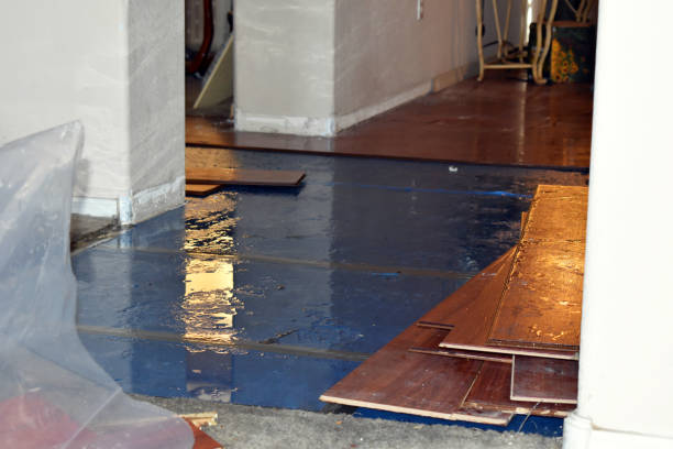 Professional Water Damage Restoration technician working in Glasgow, WV
